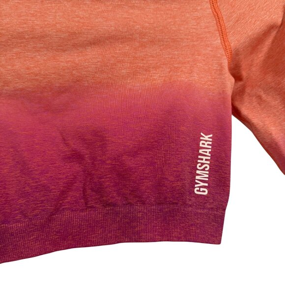 Gymshark Adapt Seamless‎ Cropped Ombre Dip-Dye Top Size XS - Picture 2 of 7